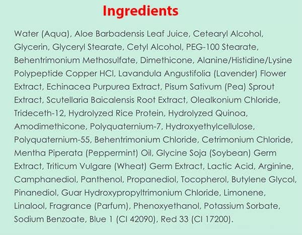 Tricomin Conditioner Ingredients